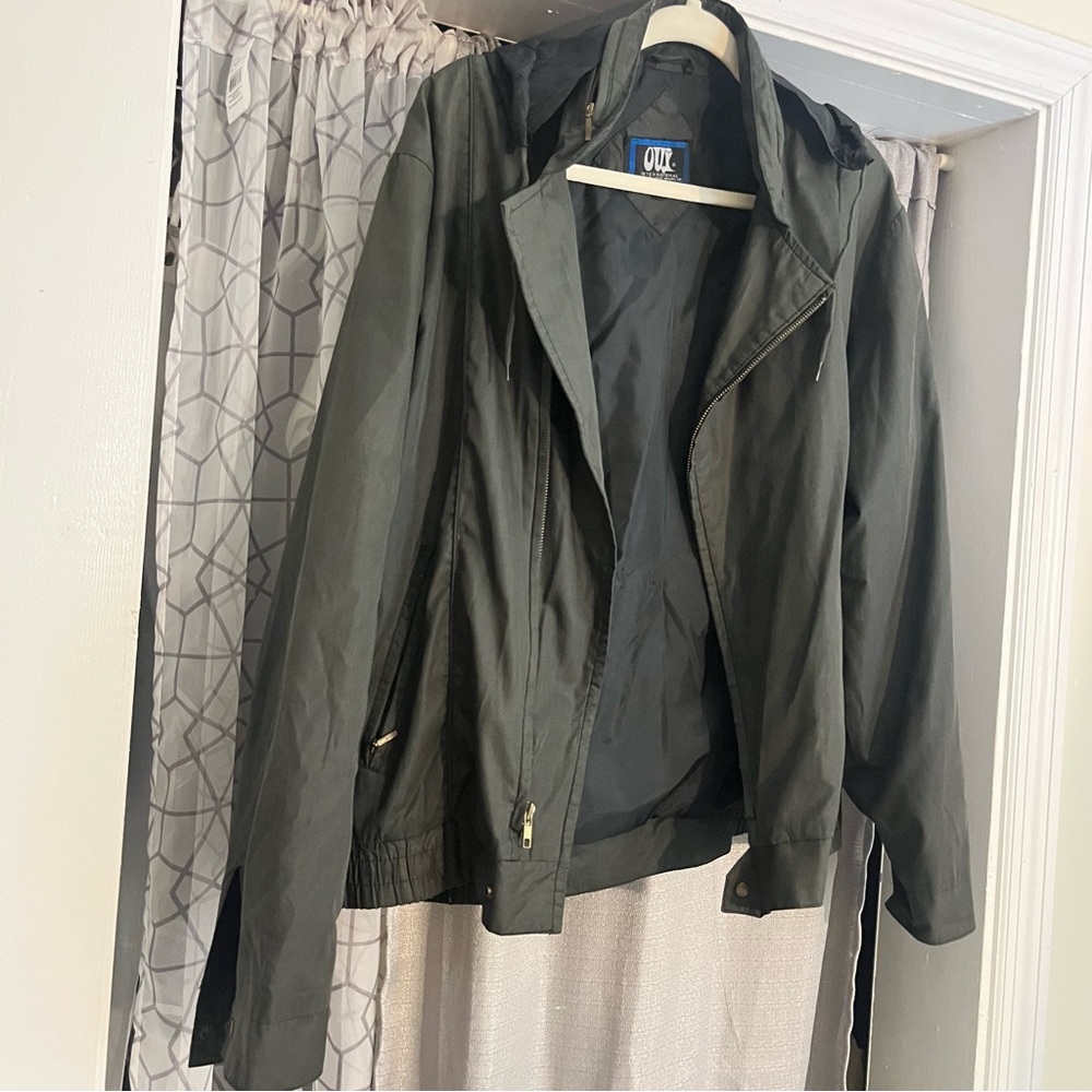 Vintage OUI Bomber Jacket 42 Dark Taupe